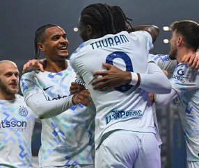 随着尤文主场2-2艰难绝平，意甲积分榜排名诞生：国米客场5-0狂胜坐稳榜首！